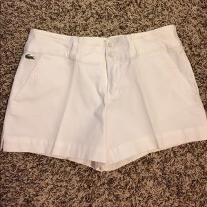 Lacoste White Shorts