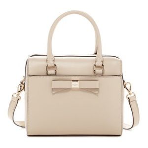 Kate Spade Beige "Ashton" Leather Satchel