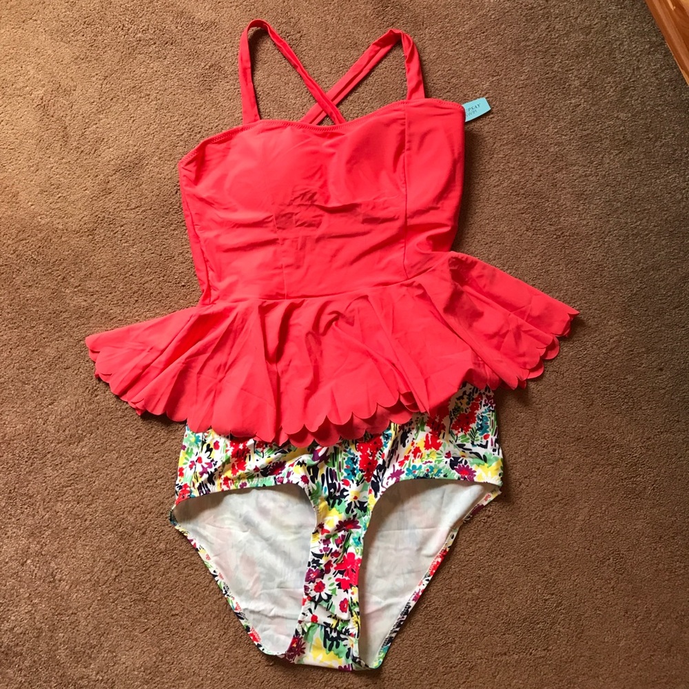 NWT Cupshe Peplum Swimsuit size XL