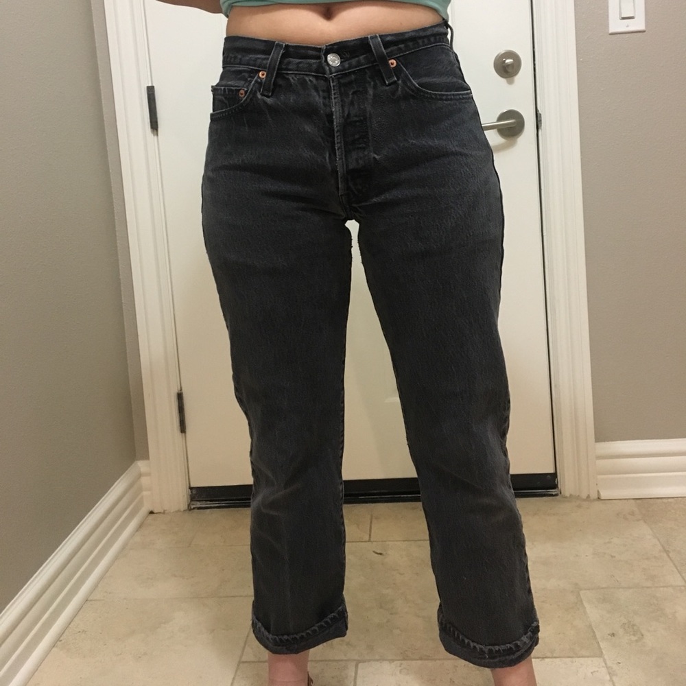 Vintage 501 black levis jeans