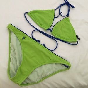 Lime Green Navy Blue