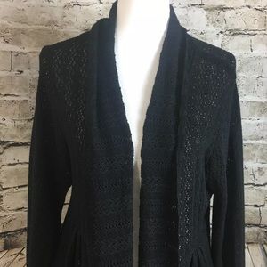 American Rag Black Knit Sweater Cardigan