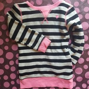 Girls Stripped Long Sweat Shirt