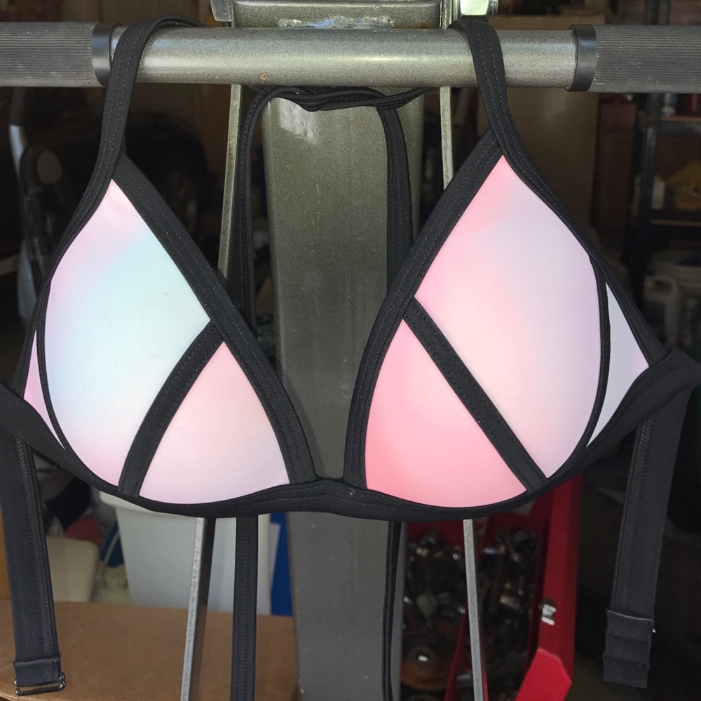 Vs pink swim push up top