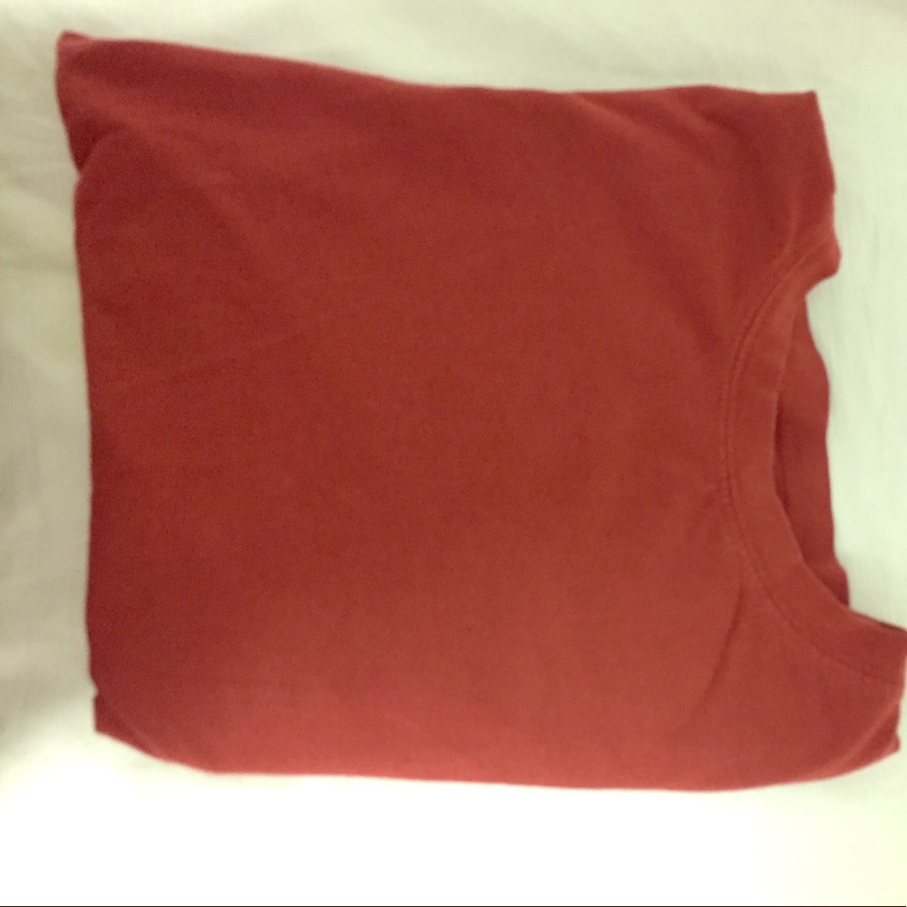 Twenty one brick red Japanese sleeve plain shirt