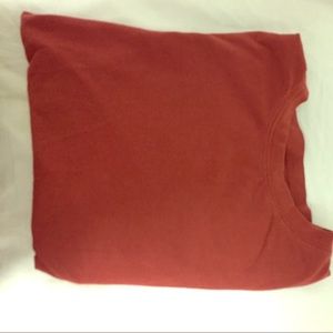 Twenty one brick red Japanese sleeve plain shirt