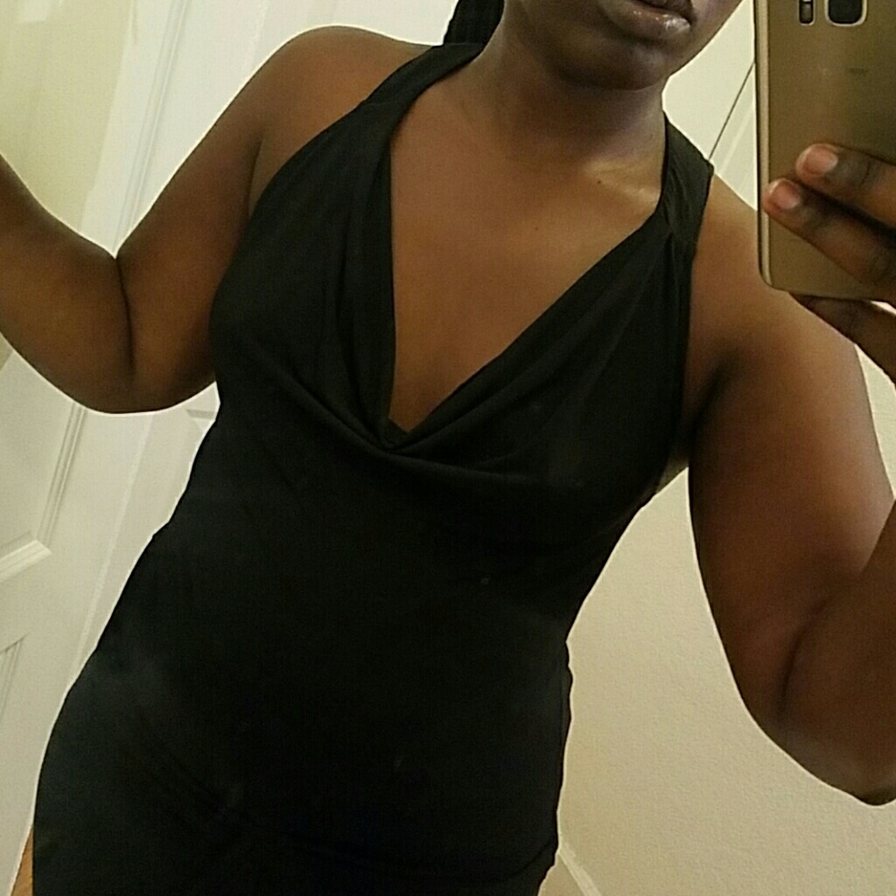 EXPRESS Black Club Top.