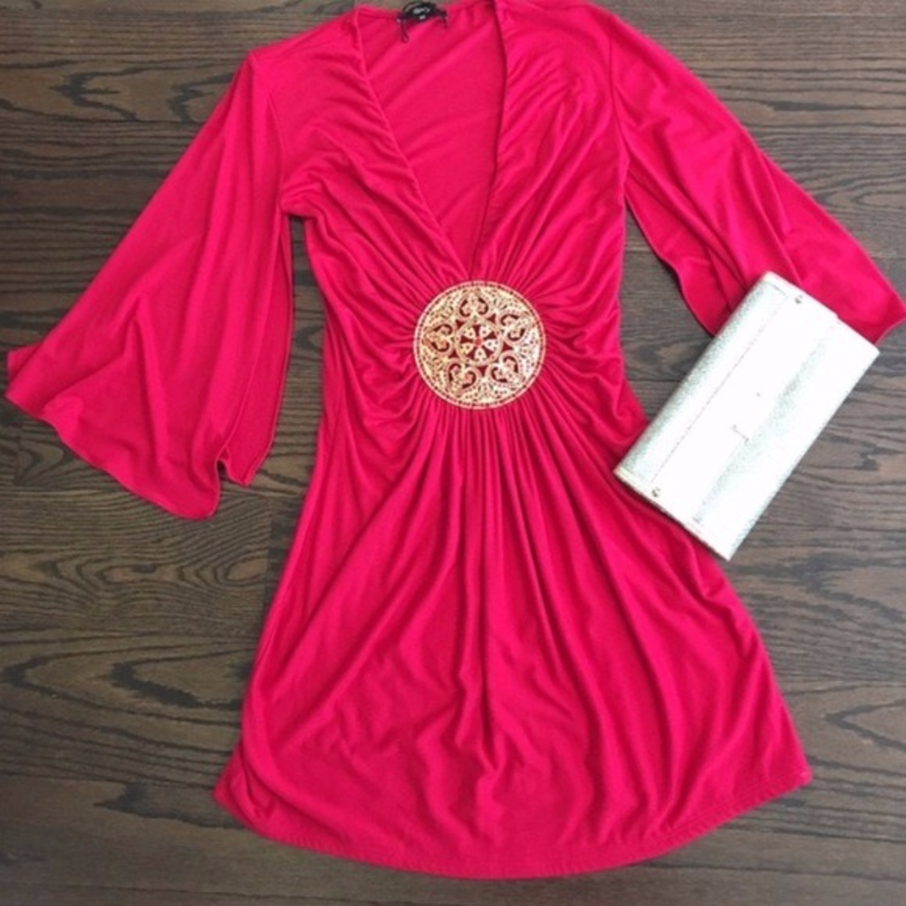 Sky sexy dress in red, party dress