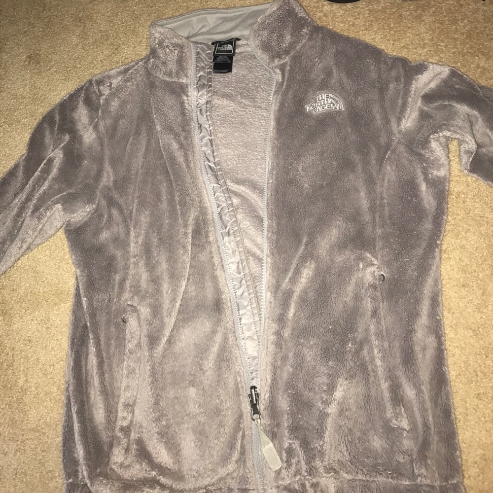 The north face gray flush jacket