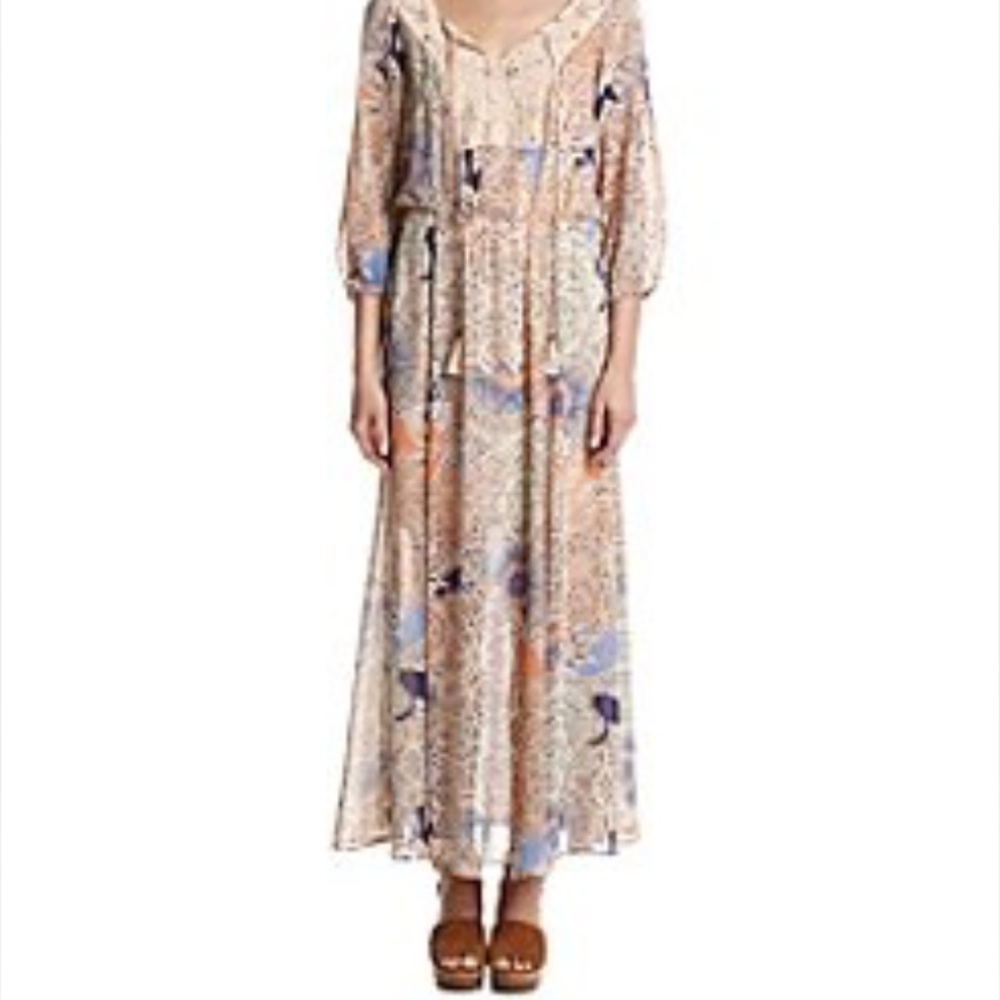 Printed, maxi dress