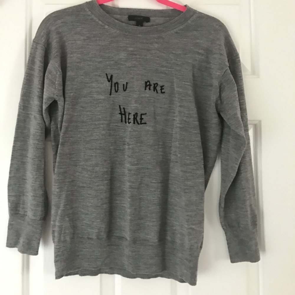 J. Crew Crewneck Grey Sweater