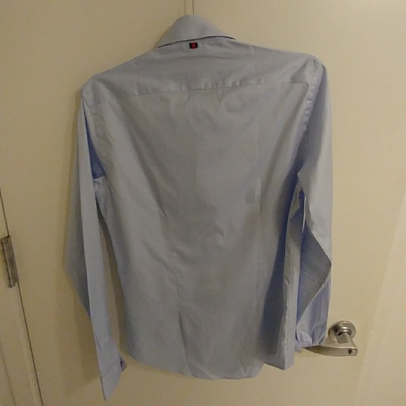 Men's Zara blue slim fit dress shirt - Picture 2 of 3