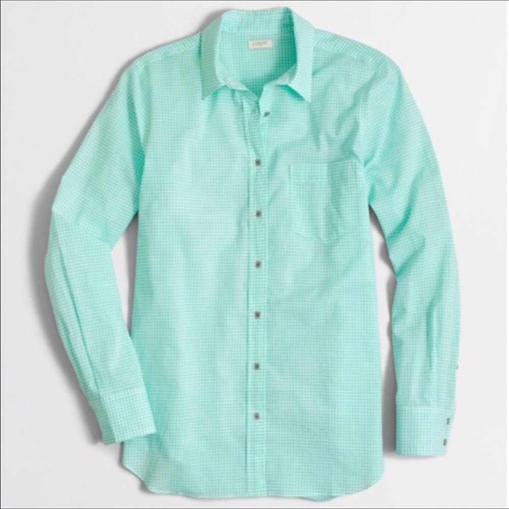 Brand New J.Crew Mint button down shirt spearmint