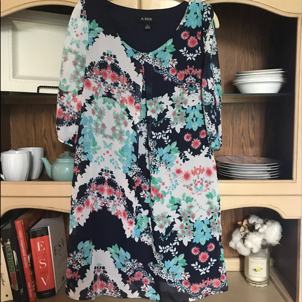A.Byer spring floral dress