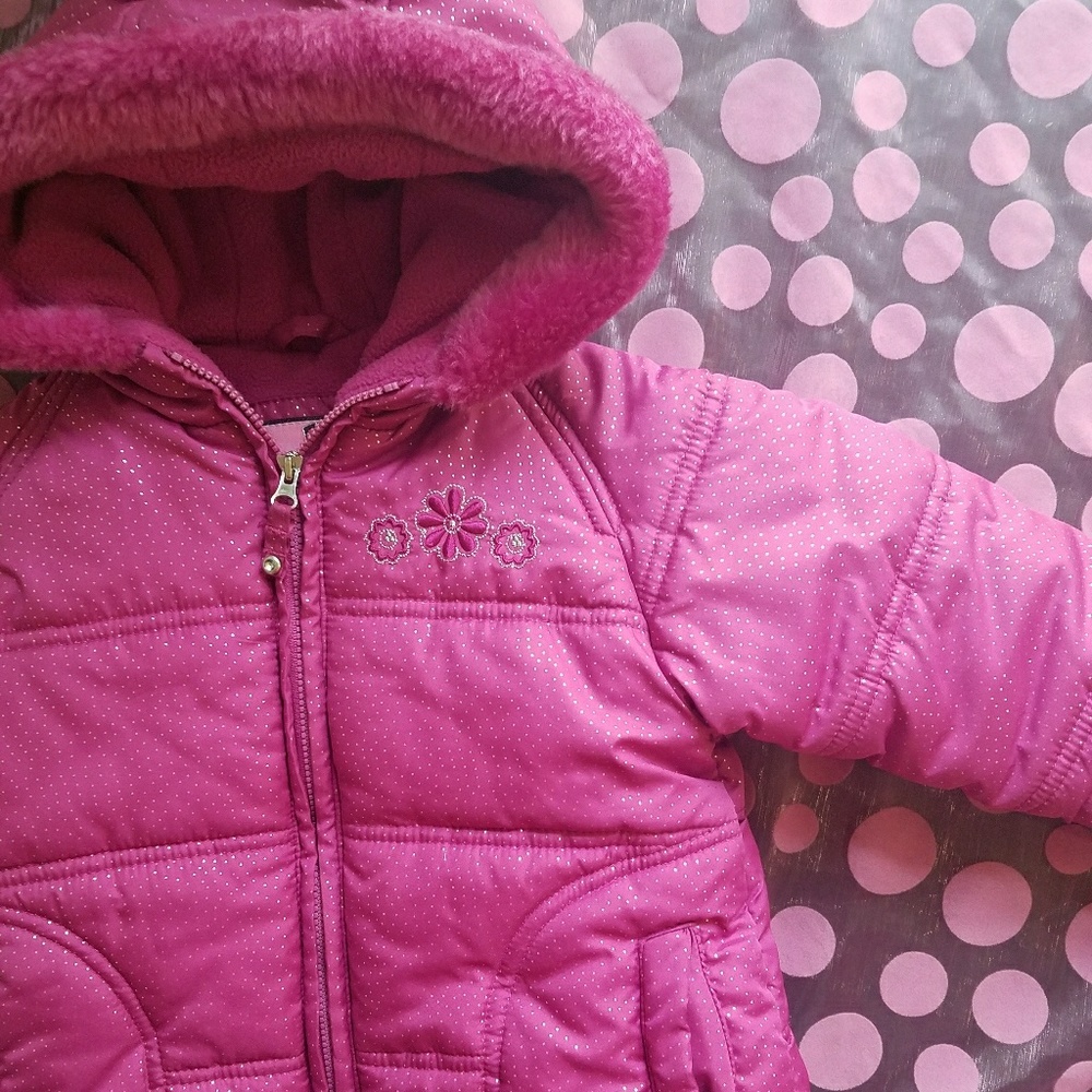 Girls Puffer Hooded Winter Jacket