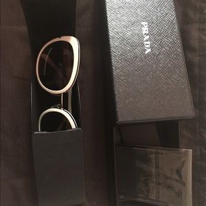 White Prada spring/summer sunglasses