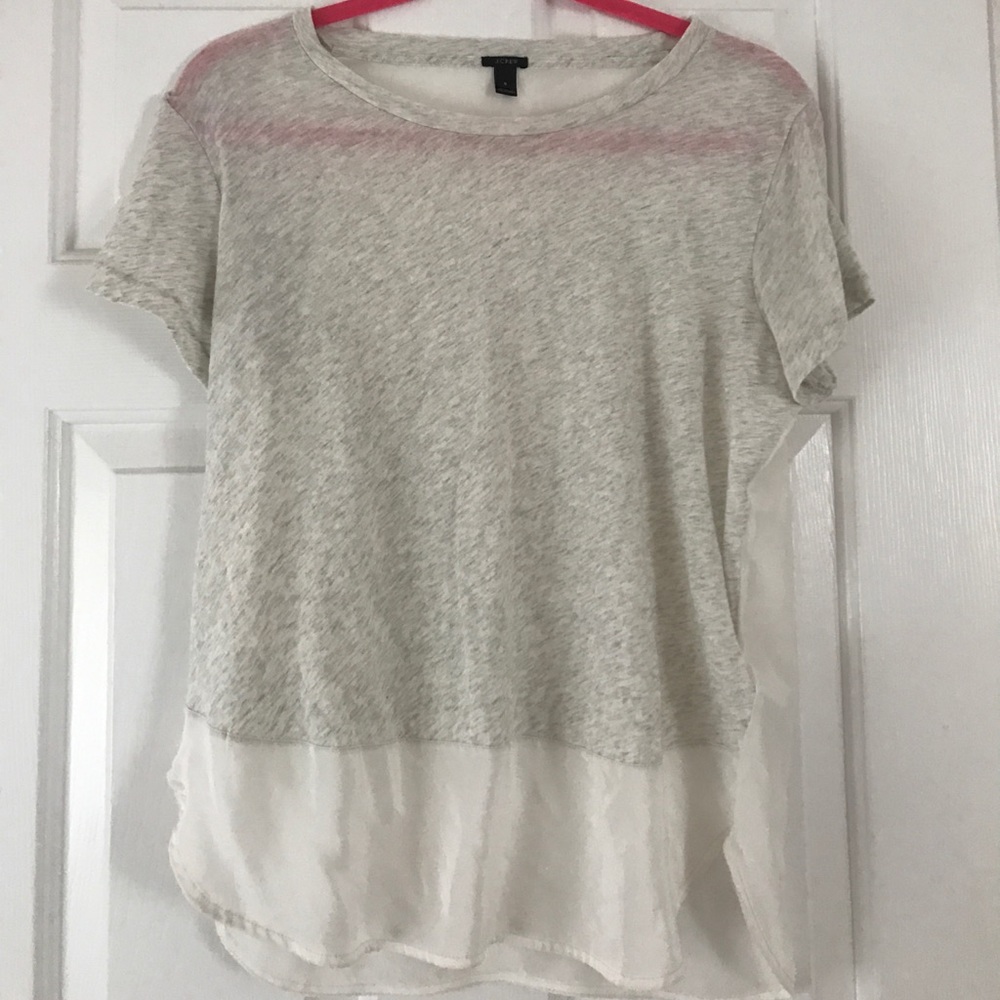 J. Crew Tee with sheer back