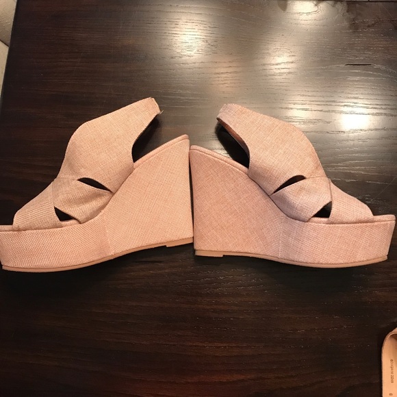 Jeffery Campbell Ibiza linen wedges. NEVER WORN! - Picture 8 of 8