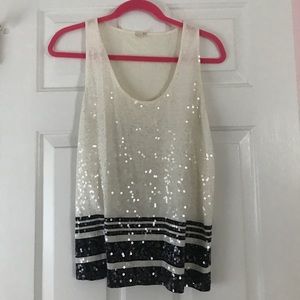 J. Crew Sequin Tank