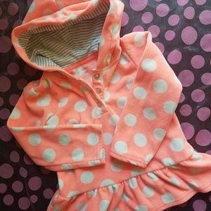 4T Girls Hooded Polka Dot Hoodie