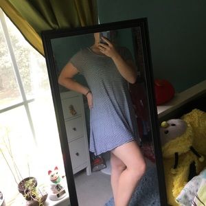 Stripped tshirt dress