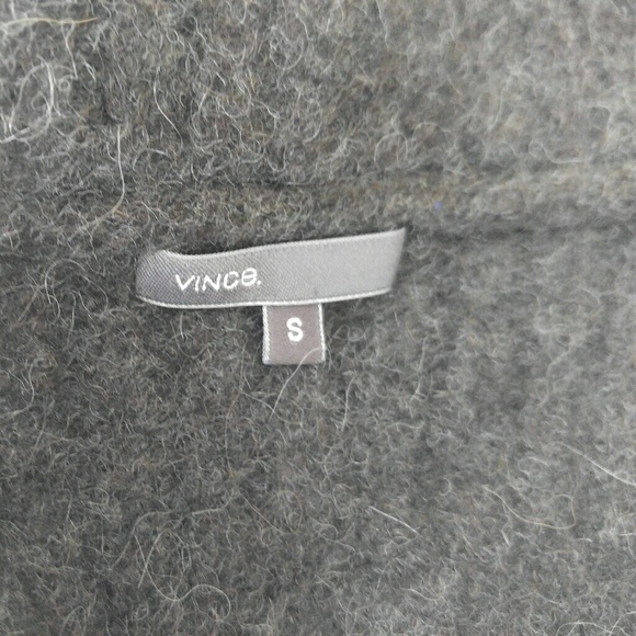 Vince gray 80% baby alpaca open front sweater Sz S - Picture 3 of 4