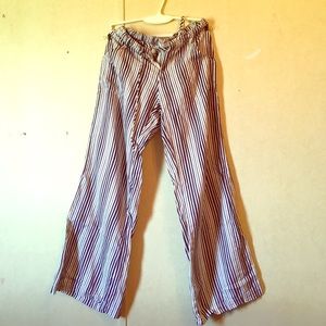 Adorable Pinstripe linen pants.
