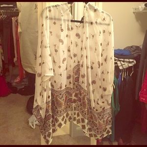 Forever 21 Kimono with tribal print!