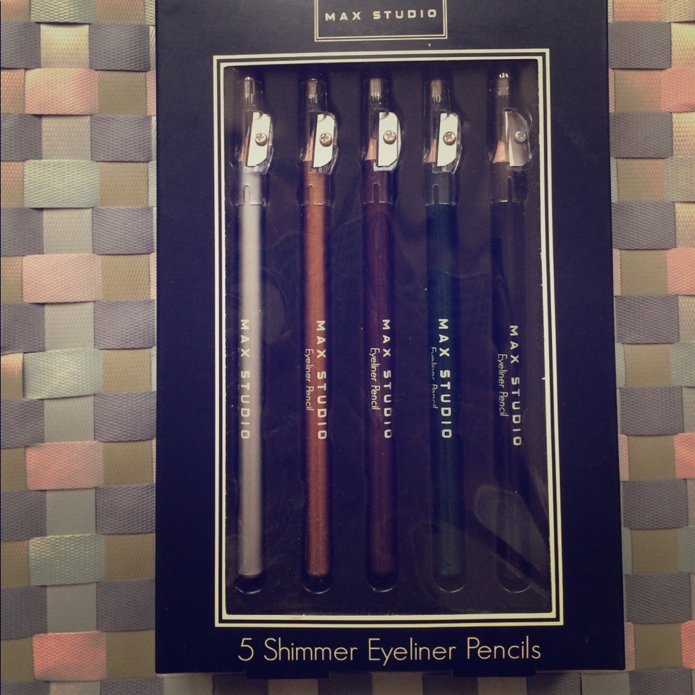 Max Studio 5 shimmer eyeliner pencils