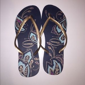 New Havaianas Slim Flip Flops Size 37-38