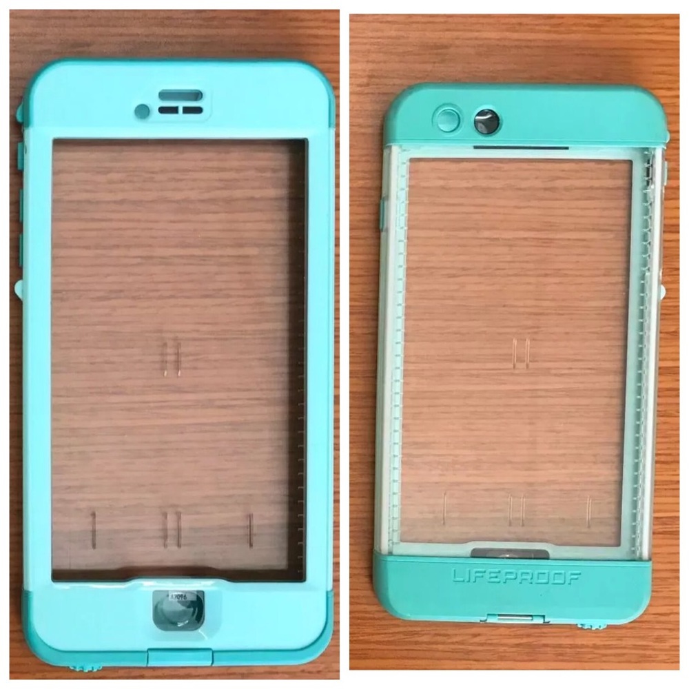 iPhone 6/6s plus nuud lifeproof aqua blue