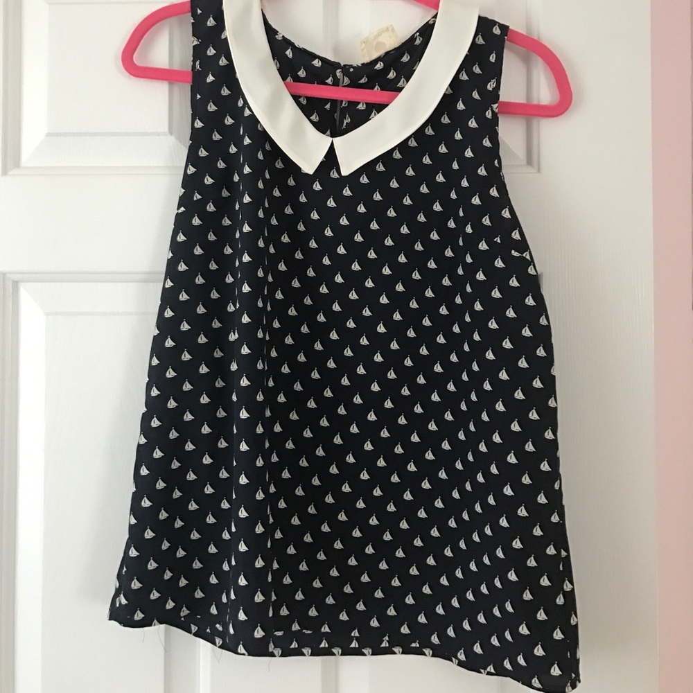 One Clothing Sailboat Collared Tank