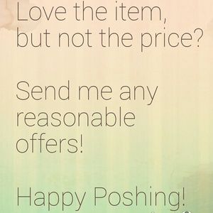 Open to offers!