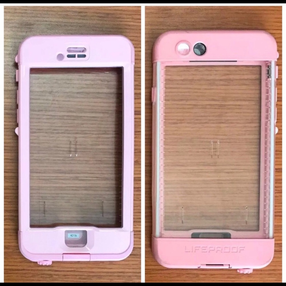Light pink iPhone 6/6s plus nuud lifeproof case