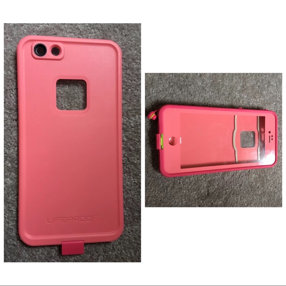 Pink & green iPhone 6/6s plus free lifeproof case