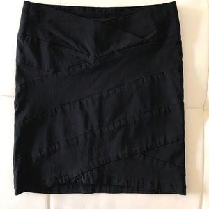 Windsor Bodycon Black Mini Skirt