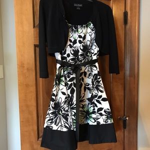 Flower Dress with cardigan jacket