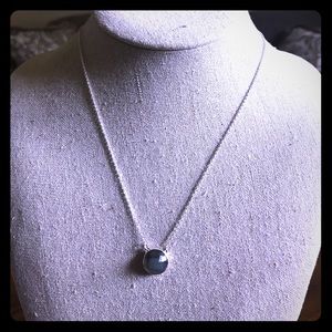 S&D small stone pendant necklace