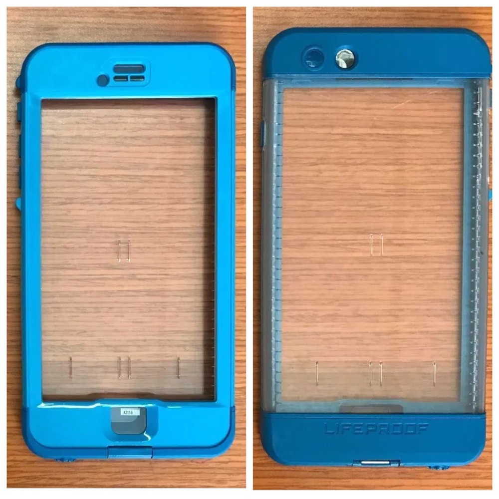 Baby/navy blue iPhone 6/6s plus nuud lifeproof