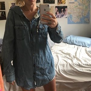 Anthropologie Denim Button Up
