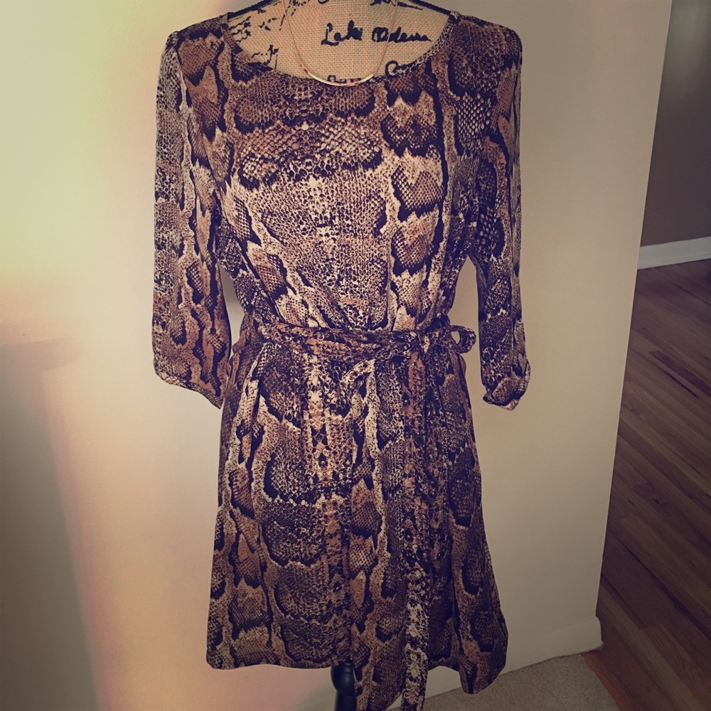NWT H&M Snake skin print dress Sz 12
