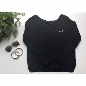 Hollister • Navy Blue Sweater with Bow