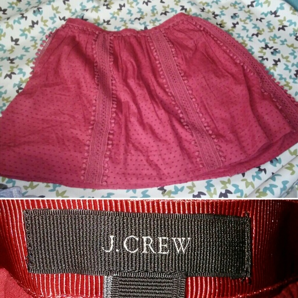 EUC J. Crew Rusted Burgundy Skirt - Picture 2 of 2
