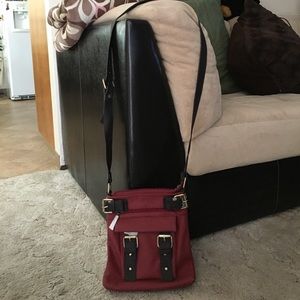 NWOT Dark Red Crossbody Bag / Purse