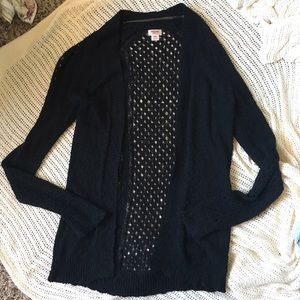 Black Knit Cardigan