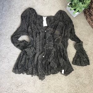 Free People Trapeze Gauze Top