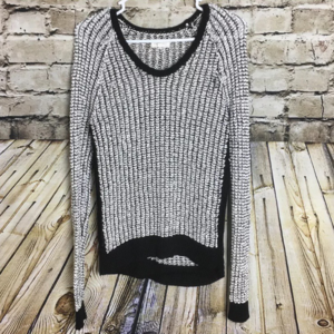 Ann Taylor Lou & Grey Black White Sweater
