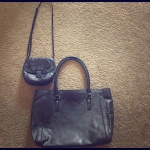 *2 for 1* Target Black tote & small purse!