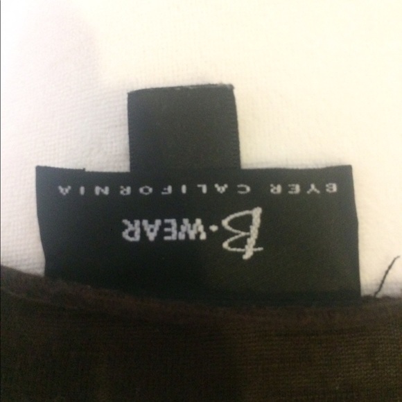 B-wear brown top with beige belt - Picture 5 of 5