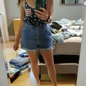 Vintage Liz Claiborne mom jeans turned cutoffs